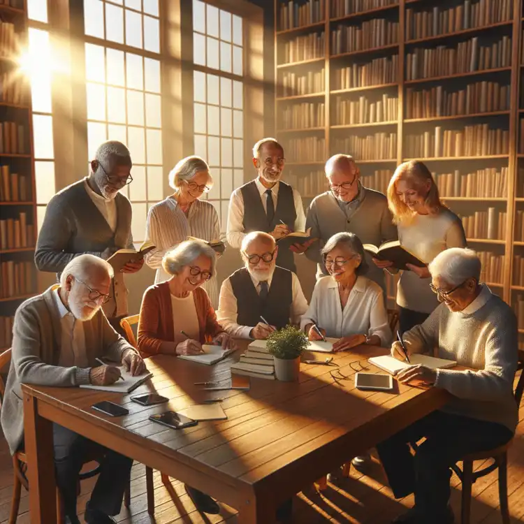 retirees sharing their writing journey